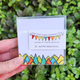 Cute Little 3x3 Pint Size Notes: Triangle Trees