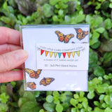 Cute Little 3x3 Pint Size Notes: Monarch Butterflies