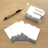 Cute Little 3x3 Pint Size Notes: Alpenglow Mountains