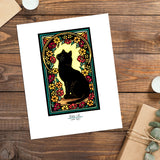 Black Cat - Simple Giclee Print