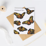 Cute Little Card: Thinking of You Monarch Butterfiles