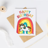 Cute Little Card: Happy Birthday Unicorn