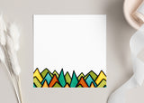 Cute Little 3x3 Pint Size Notes: Triangle Trees