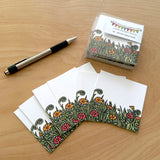 Cute Little 3x3 Pint Size Notes: Flower Field