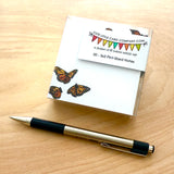 Cute Little 3x3 Pint Size Notes: Monarch Butterflies