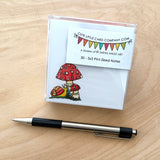 Cute Little 3x3 Pint Size Notes: Magical Mushroom
