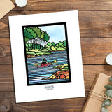 Kayaking - Simple Giclee Print