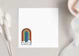 Cute Little 3x3 Pint Size Notes: Rainbow