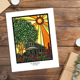 The Helping House - Simple Giclee Print