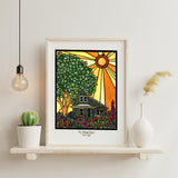 The Helping House - Simple Giclee Print