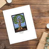 Together Forever heart tree framed Sarah Angst Art giclee reproduction print. Created & reproduced in Bozeman, Montana.