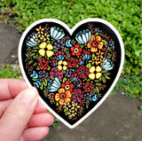 Flower Heart Sticker