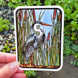 Heron Sticker