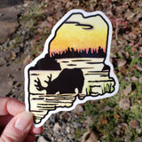 Maine State Sticker