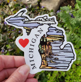 I Love Michigan Sticker