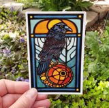 Raven Moon Sticker