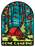 Gone Camping Sticker