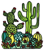Cacti Sticker