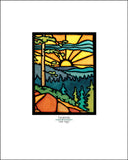 Daybreak - Simple Giclee Print - Sarah Angst Art Greeting Cards, Giclee Prints, Jewelry, More