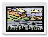 SA058: St. Mary Lake - Sarah Angst Art Greeting Cards, Giclee Prints, Jewelry, More