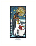 Penguins - Simple Giclee Print - Sarah Angst Art Greeting Cards, Giclee Prints, Jewelry, More
