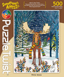 500 Piece Puzzle - Winter Moose