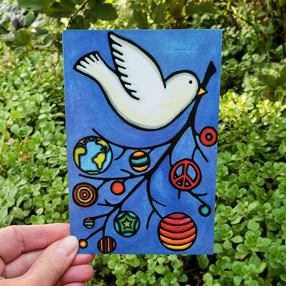 Postcard - Holiday Dove