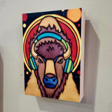 Wood Panel Print - 5"x7" Buffalo Beats