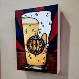 Wood Panel Print - 5"x7" Cheers Beer