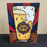 Wood Panel Print - 5"x7" Cheers Beer