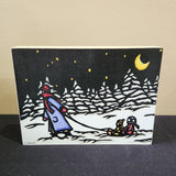 Wood Panel Print - 5"x7" Heading Home