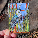 Blue Heron Magnet