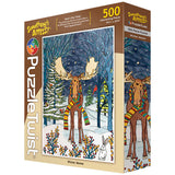 500 Piece Puzzle - Winter Moose