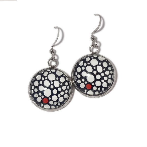 SA Earrings - Round Bubbles