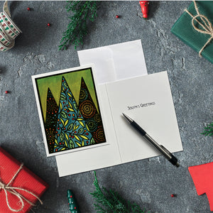 Christmas Trees - Packaged Christmas Cards