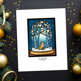 Fox Snow Globe - Simple Giclee Print