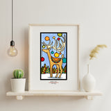 Holiday Deer - Simple Giclee Print