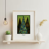 Holiday Trees - Simple Giclee Print