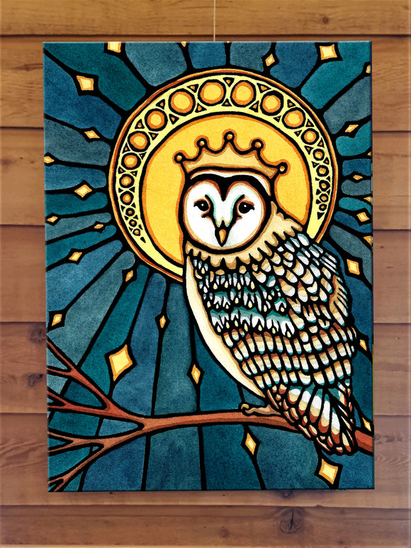 Owl Crown Canvas