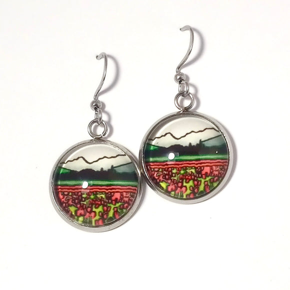 SA Earrings - Field of Tulips