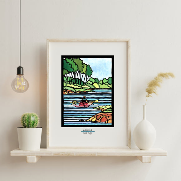 Kayaking - Simple Giclee Print