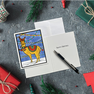 Holiday Llama - Packaged Christmas Cards