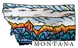 The Best Montana State Alpenglow Sticker