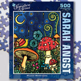 500 Piece Puzzle - Moonlit Mushrooms