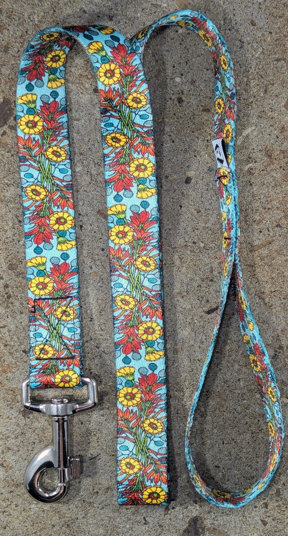 Indian Paintbrush Dog Leash