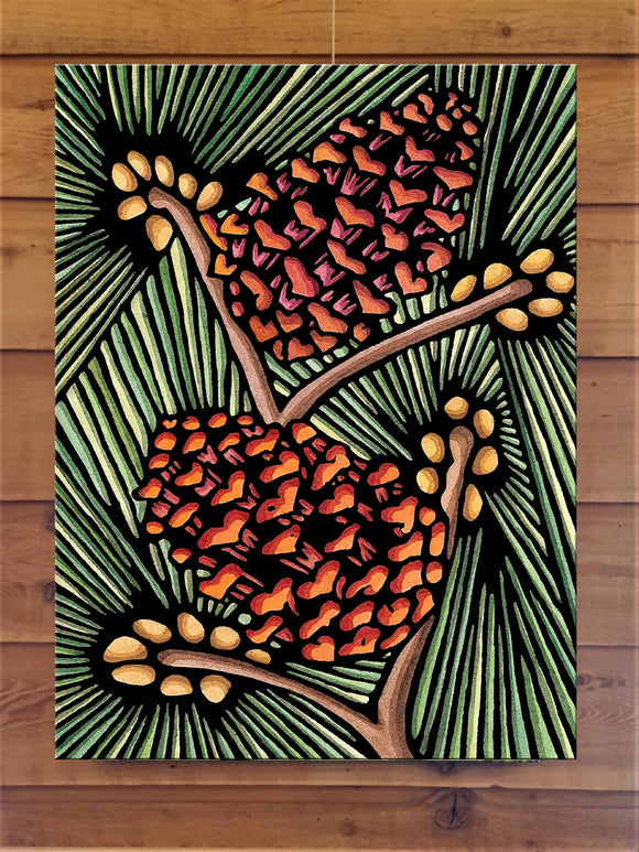 Pinecones Canvas