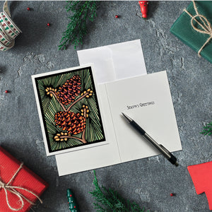 Pine Cones - Packaged Christmas Cards