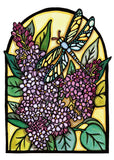 SA476: Lilacs & Dragonfly
