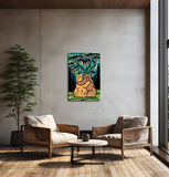 Under the Northern Lights Bears Canvas