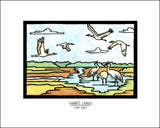 Sandhill Cranes - Simple Giclee Print